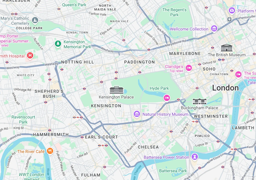 Service Areas in Notting Hill and London